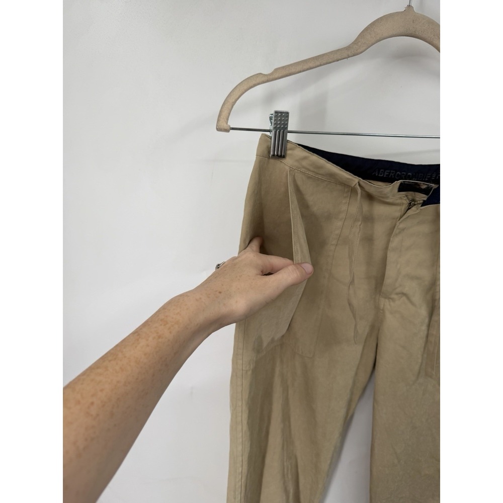Abercrombie & Fitch Hiking Pants Women M Beige Gorpcore Outdoor Camping Trail - Picture 7 of 11